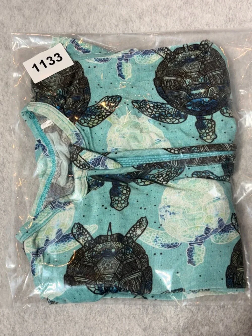 Dreamiere Infant Bamboo Pajamas 3-6M Turtley Awesome Convertible Footie